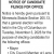 Notice of Candidate Filings