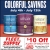 Colorful Savings July 4th