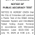Public Notice