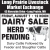 Dairy Herd Pending Sale