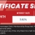 Certificate Specials