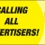 Calling All Advertisers!