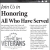 Join Us in Honoring All Who Have Served