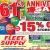 61st Anniversary Sale - 15% OFF