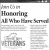 Join Us in Honoring All Who Have Served