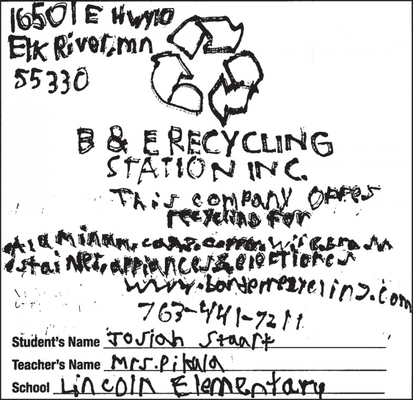 B & E Recycling Station Inc