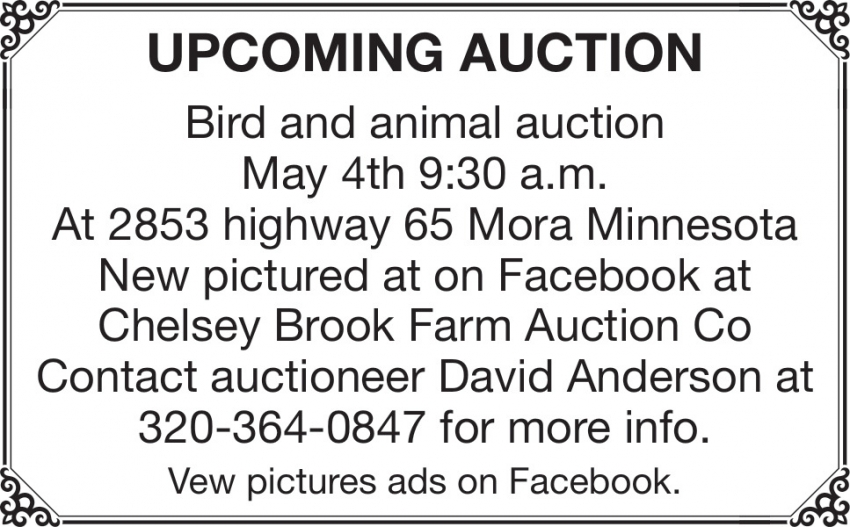 Chelsey Brook Farm Auction Co