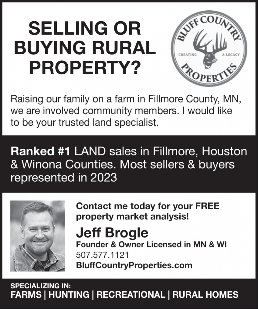 Bluff Country Properties - Jeff Brogle