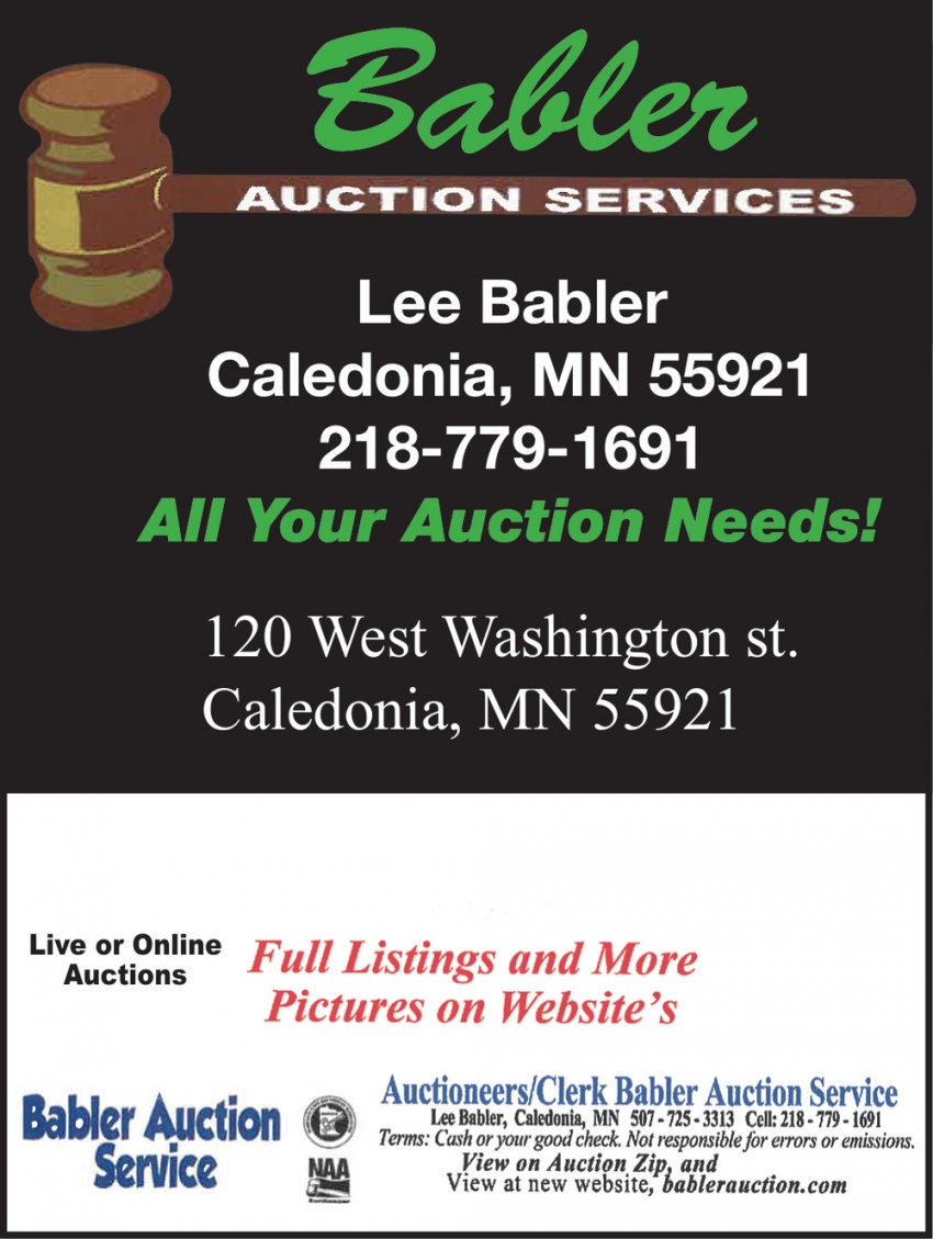 Babler Auction Services