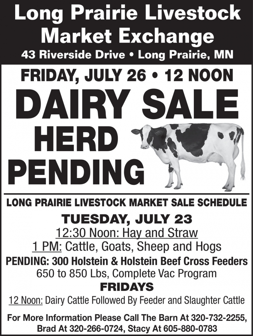 Long Prairie Livestock Market Exchange