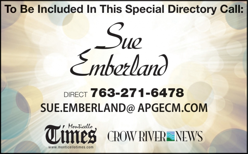 Monticello Times - Sue Emberland