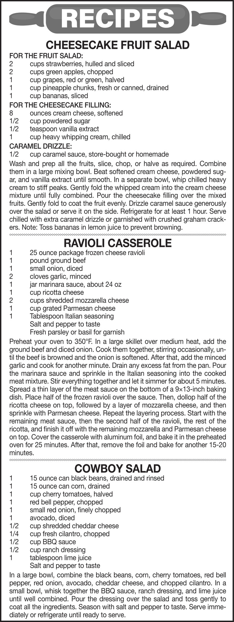 Recipes