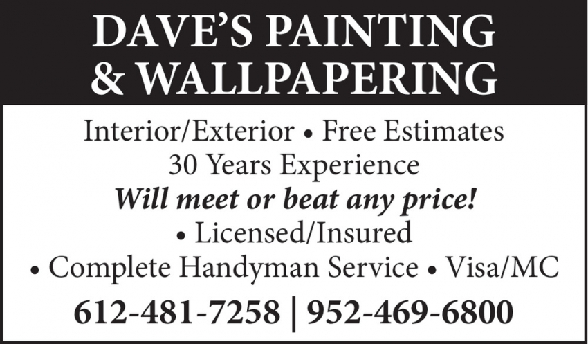 Dave's Painting & Wallpapering