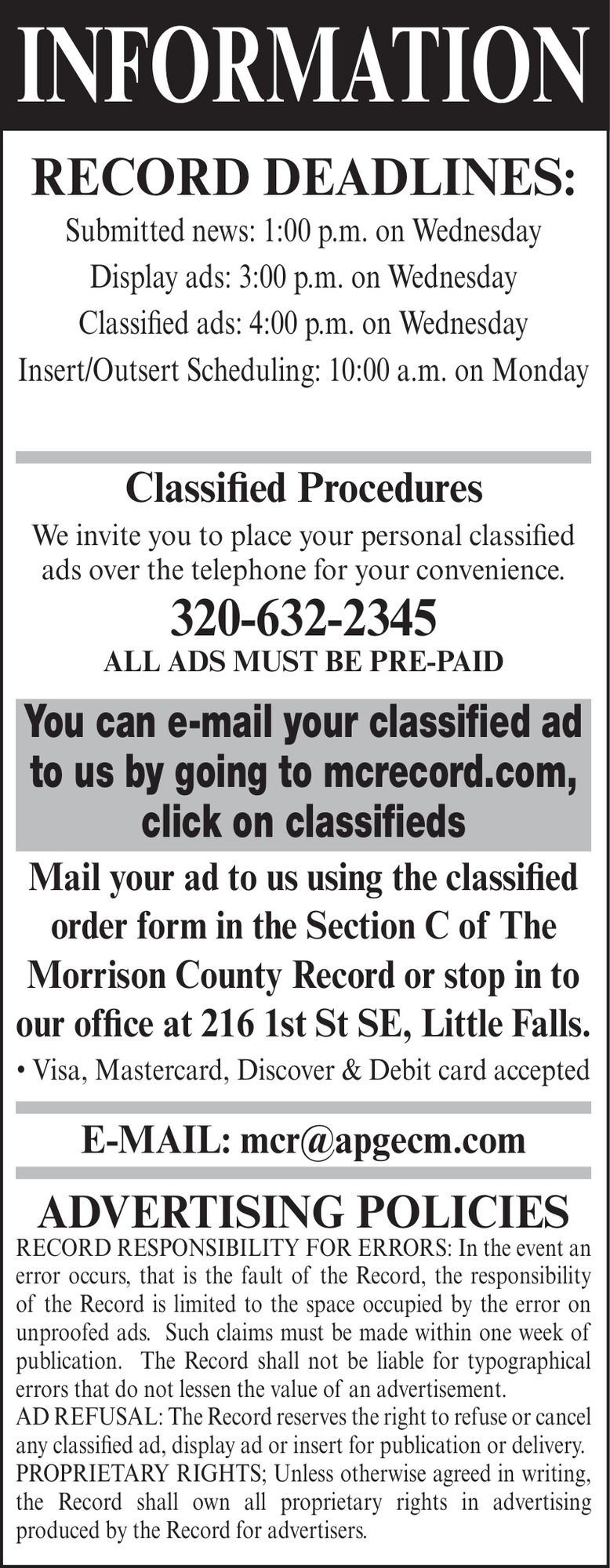 The Morrison County Record