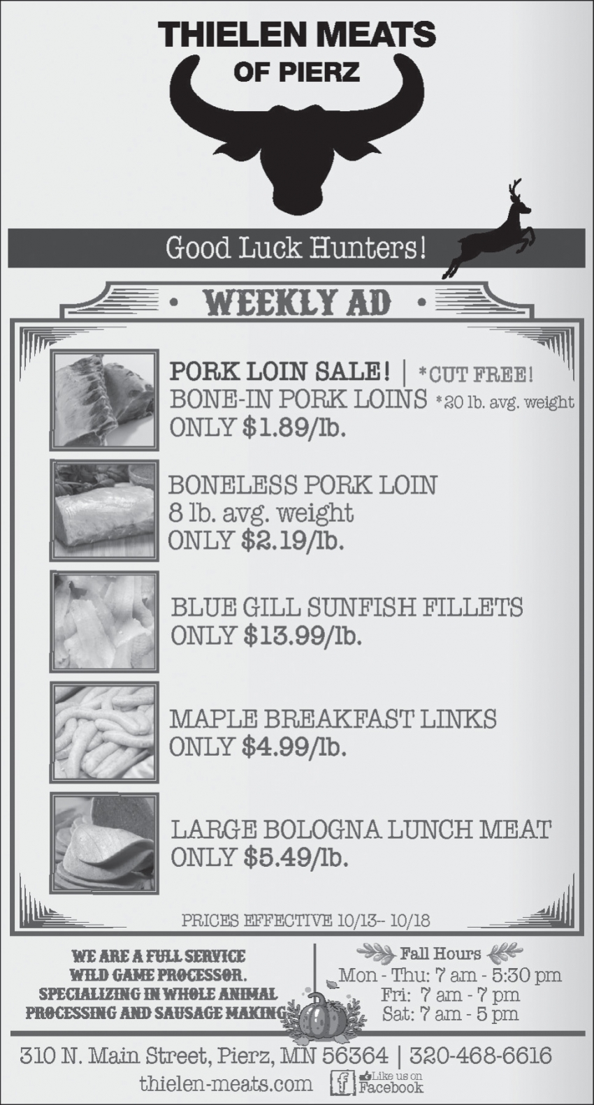 Thielen Meats Of Pierz