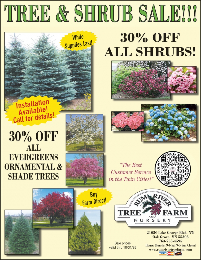 Rum River Tree Farm Nursery