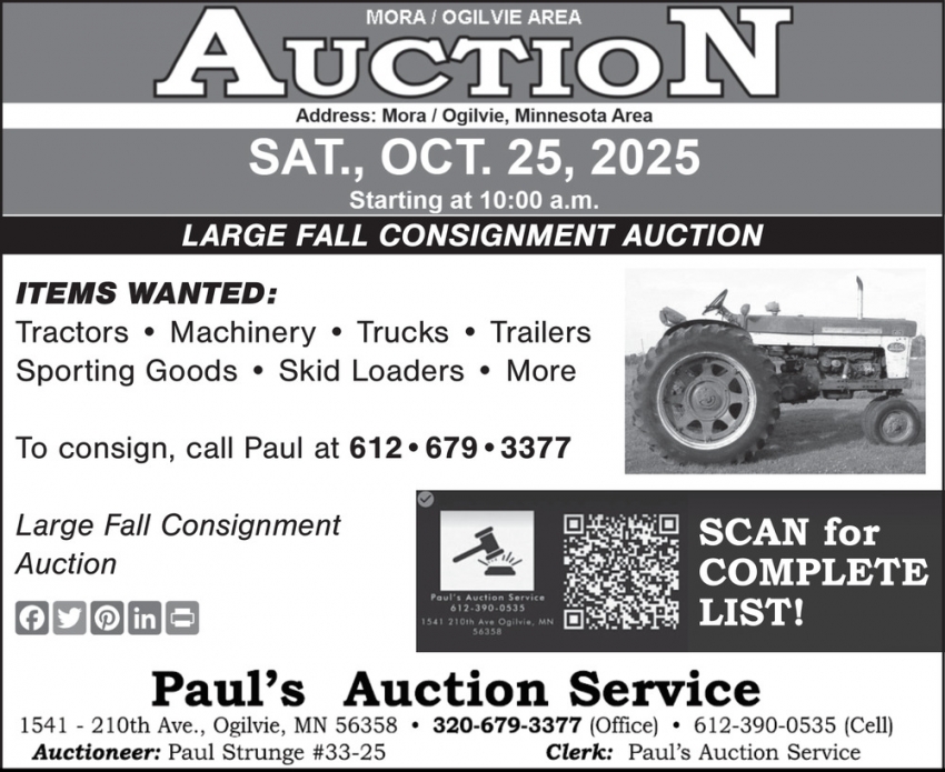 PAUL'S AUCTION SERVICE