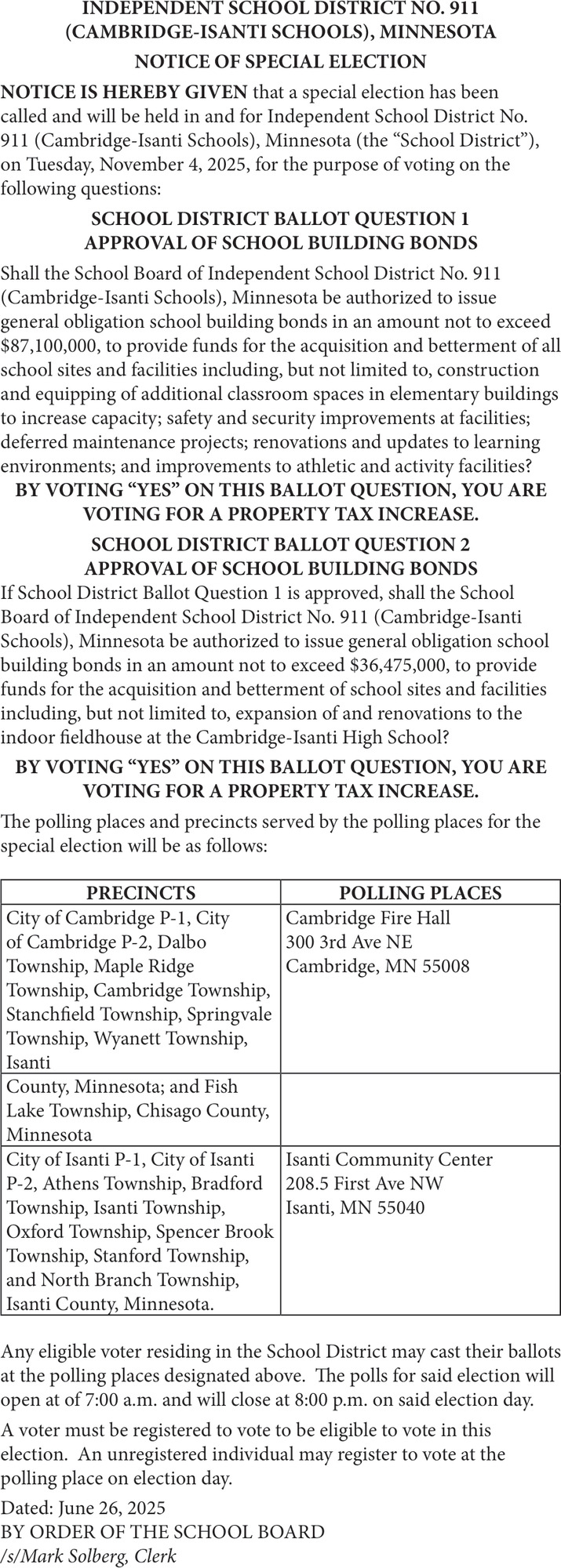 Cambridge-Isanti Schools