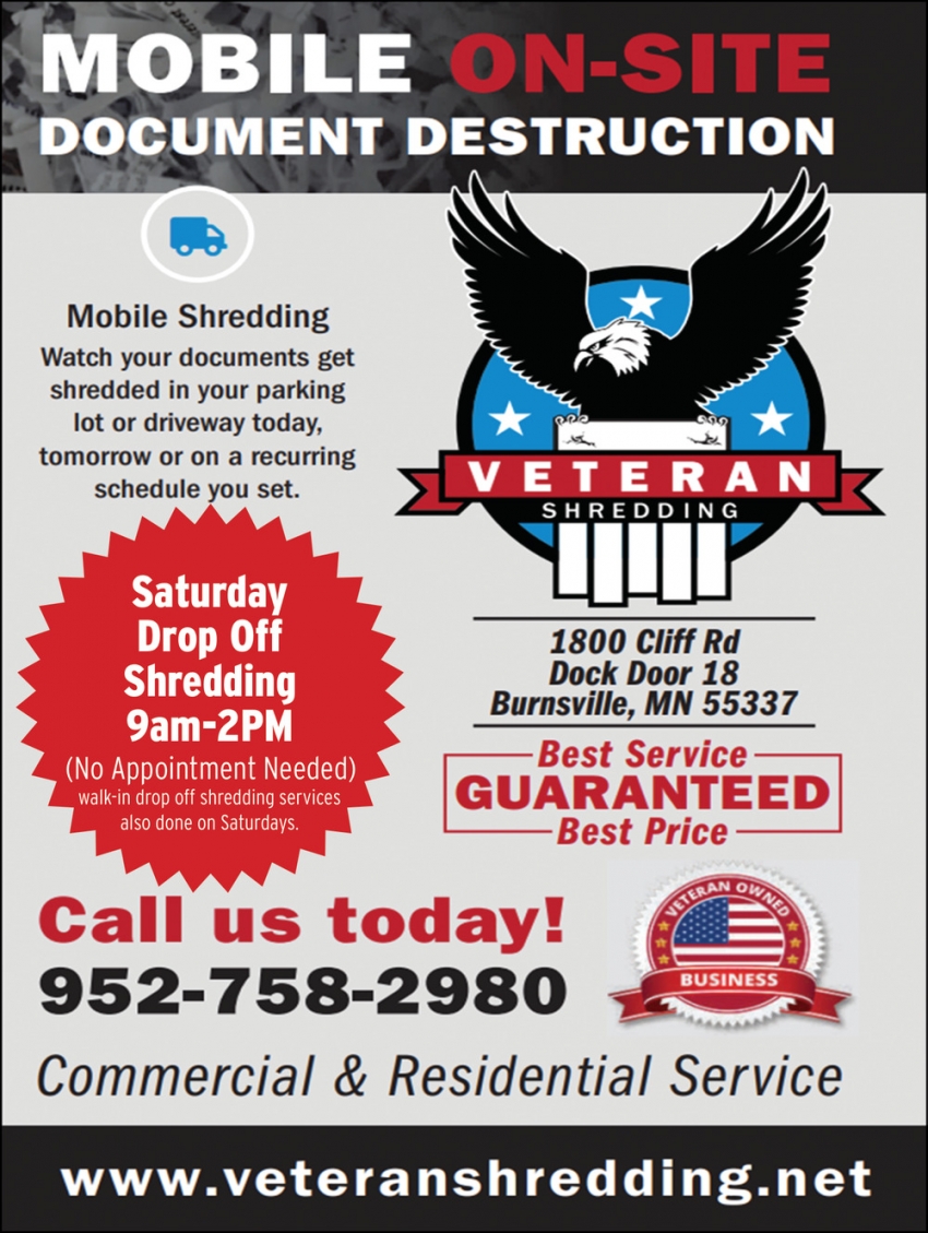 Veteran Shredding