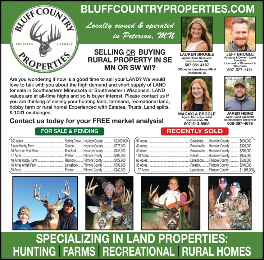 Bluff Country Properties - Jeff Brogle