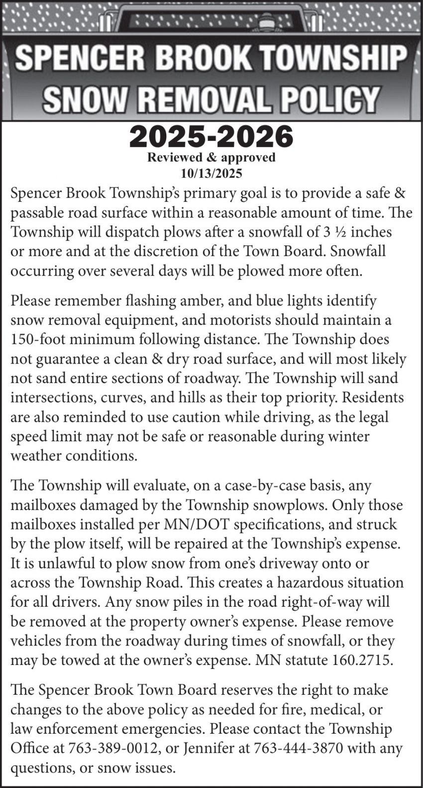 Spencer Brook Township 