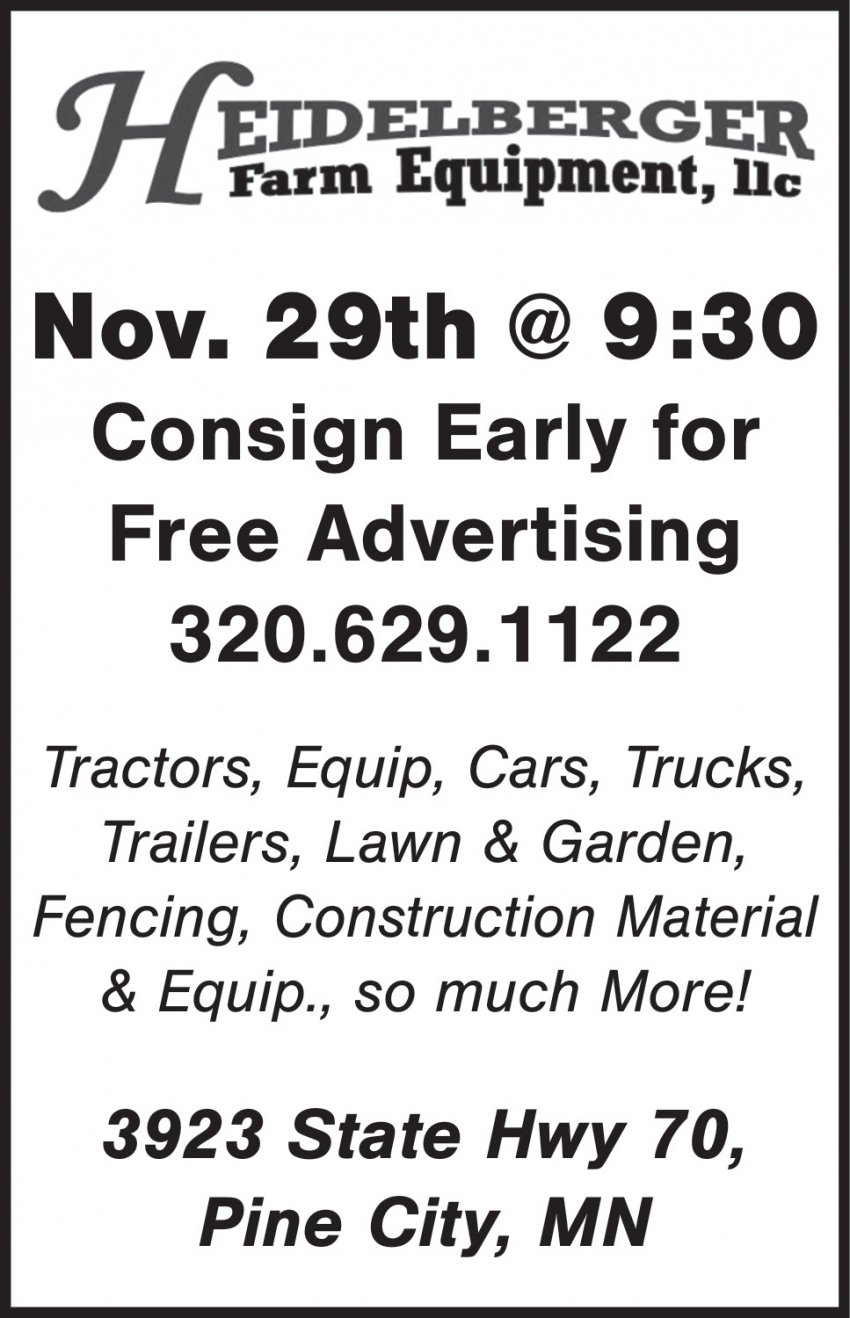 Heidelberger Farm Equipment, LLC