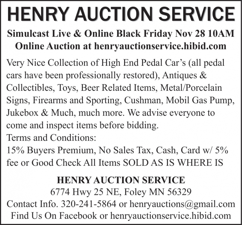 Henry Auction Service