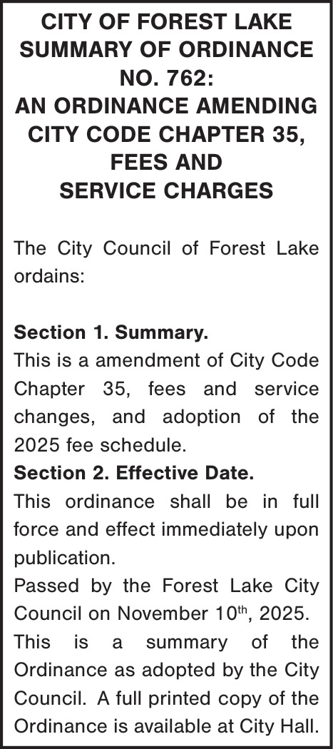 City Of Forest Lake