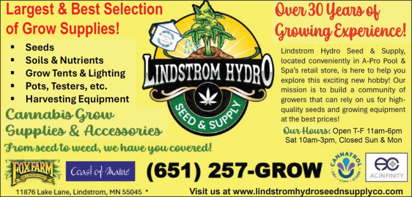 Lindstrom Hydro Seed & Supply