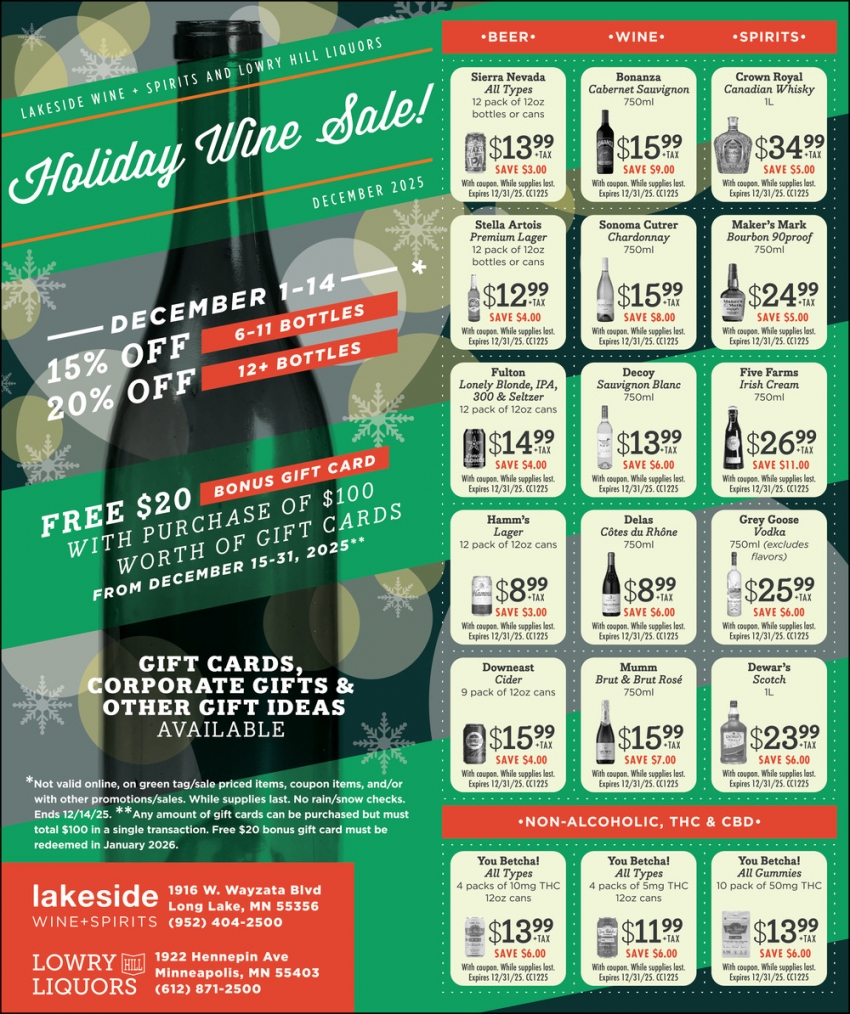 Lowry Hill Liquors - Lakeside Wine and Spirits