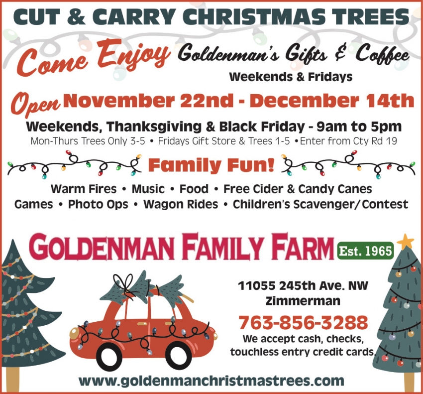 Goldenman's Christmas Trees