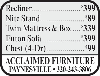 Acclaimed Furniture Paynesville