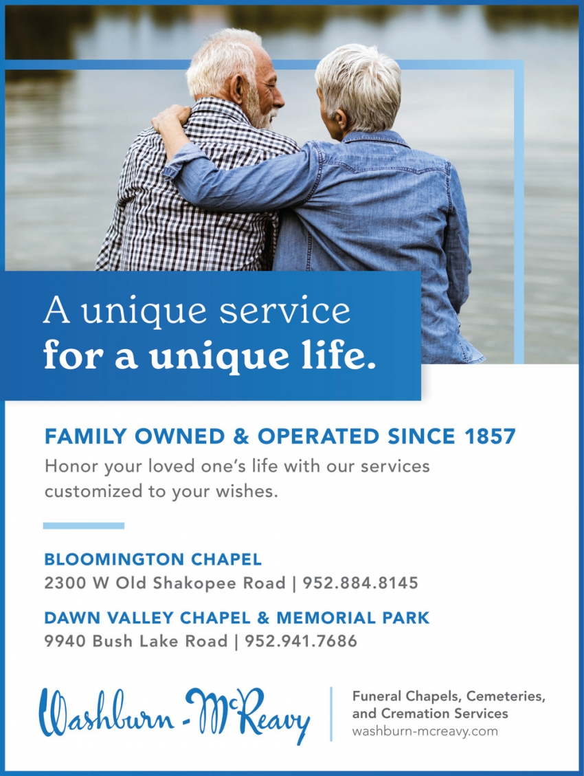 Washburn-McReavy Funeral Chapels - Bloomington Chapel, Dawn Valley Chapel & Nokomis Park Chapel