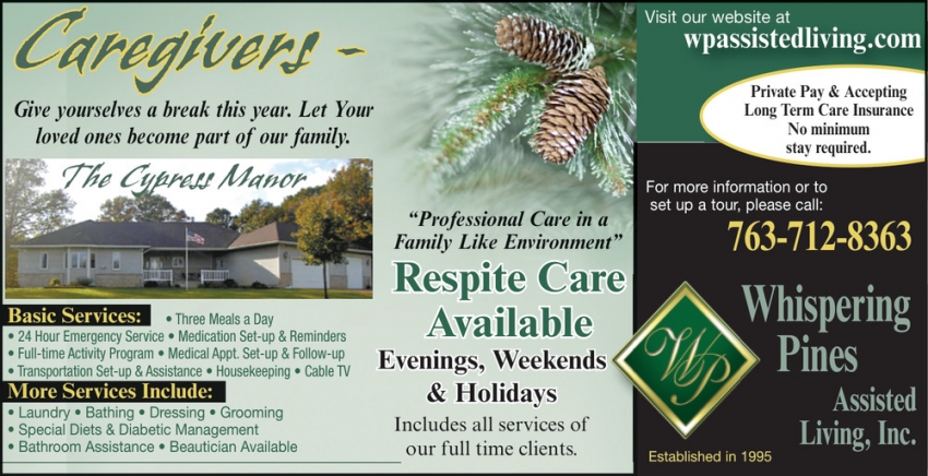 Whispering Pines Assisted Living Inc