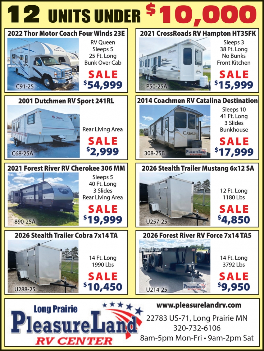 Long Prairie-Pleasure Land Rv Center