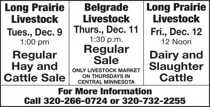 Long Prairie Livestock - Belgrade Livestock
