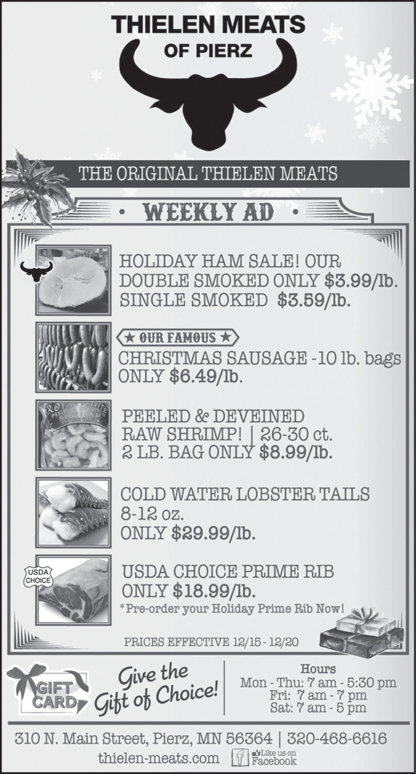 Thielen Meats Of Pierz