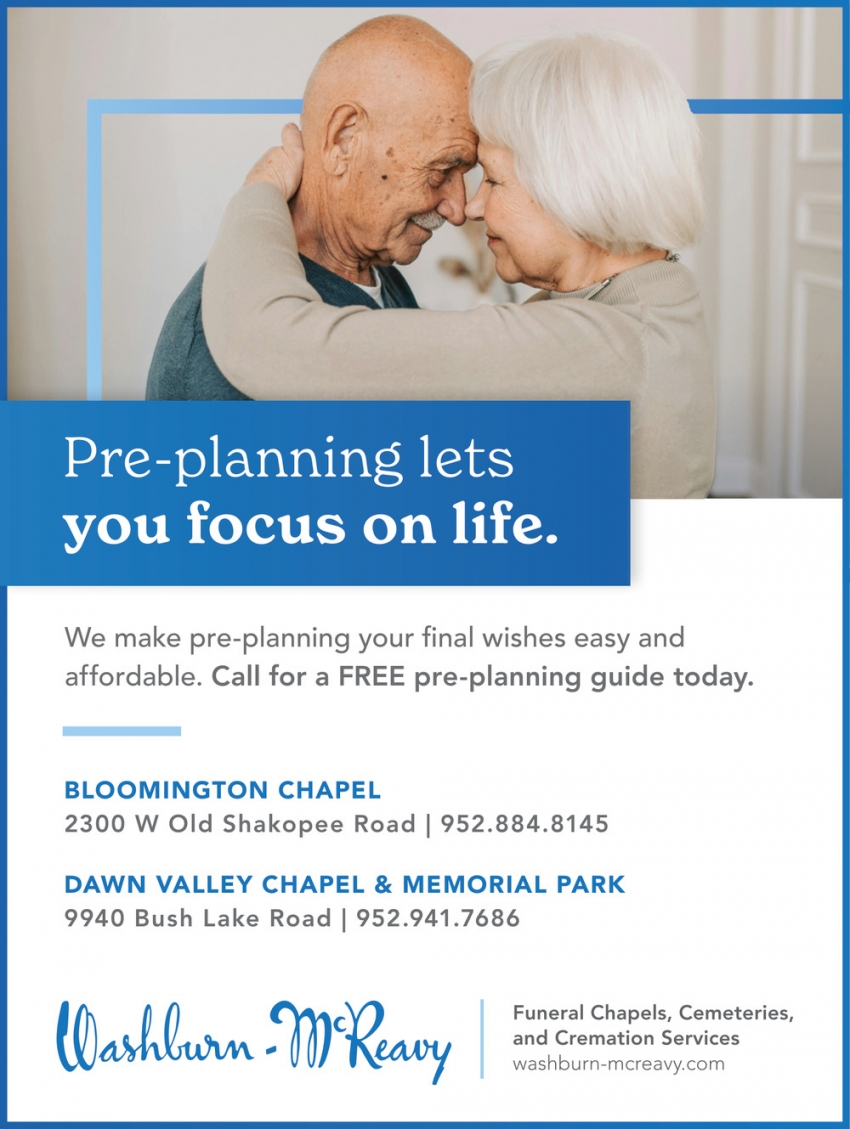 Washburn-McReavy Funeral Chapels - Bloomington Chapel, Dawn Valley Chapel & Memorial Park