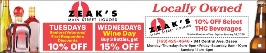 Zeak's Main Street Liquors