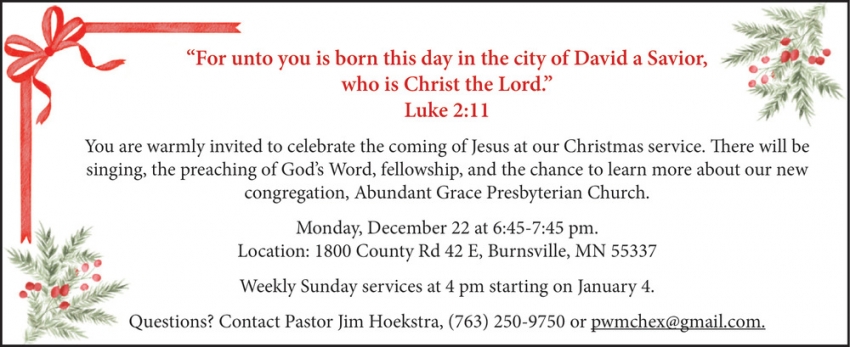 Abundant Grace Presbyterian Church 