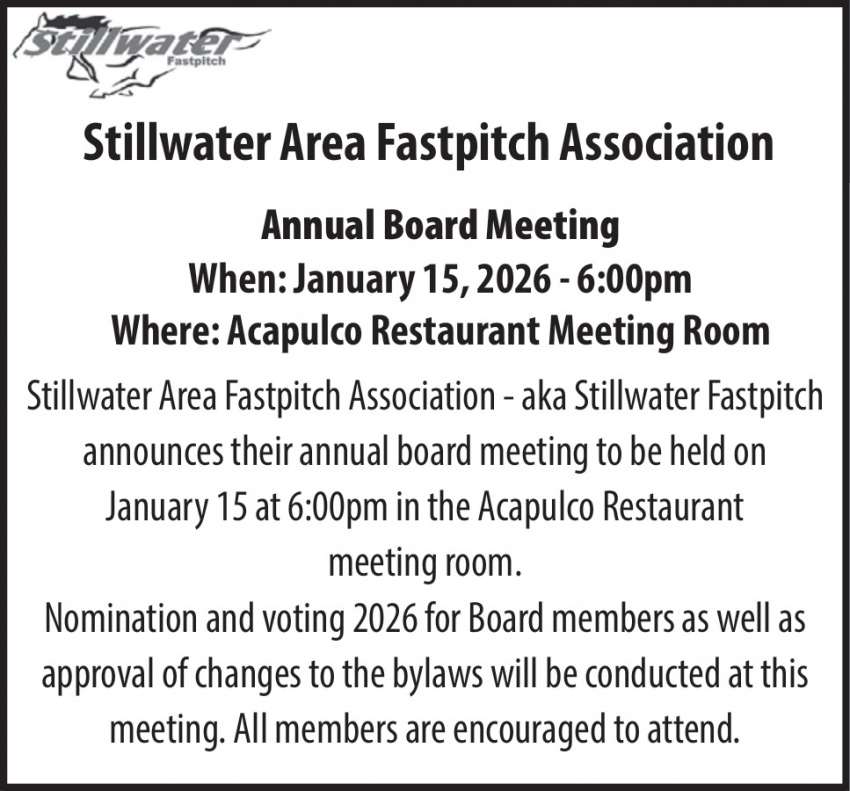 Stillwater Area Fastpitch Association