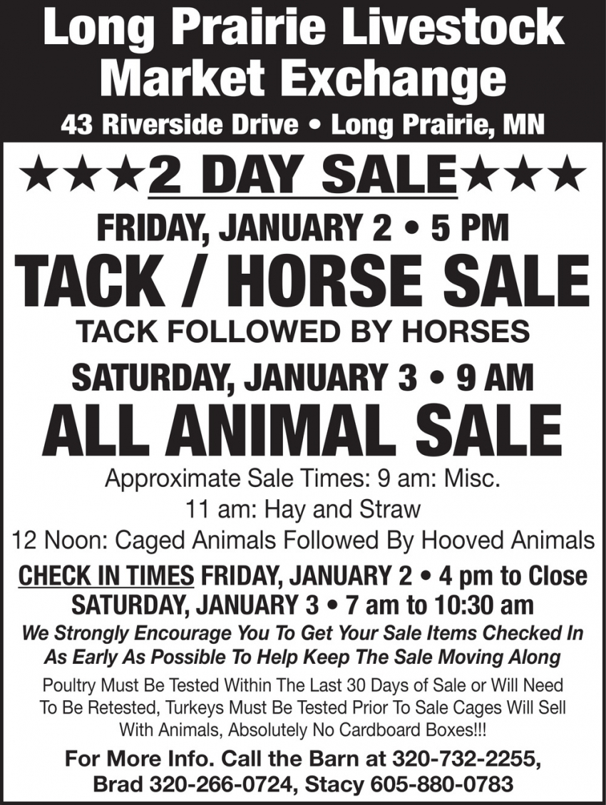 Long Prairie Livestock Market Exchange