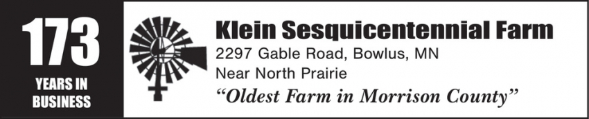 Klein Sesquicentennial Farm