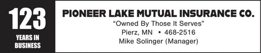 Pioneer Lake Mutual Insurance Company