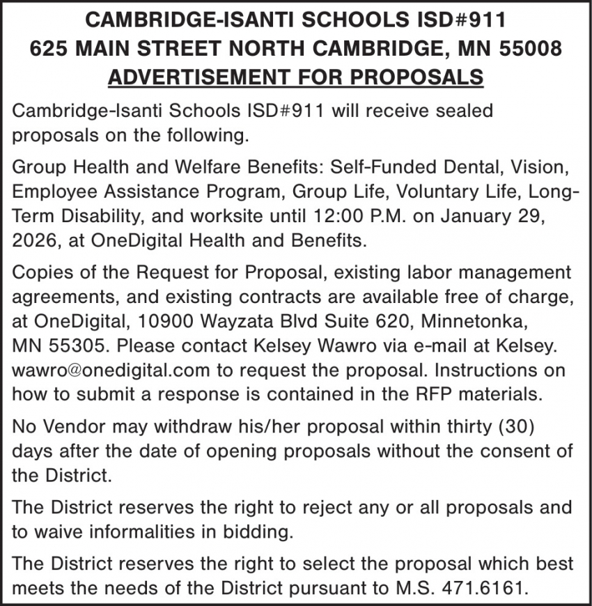Cambridge-Isanti Schools