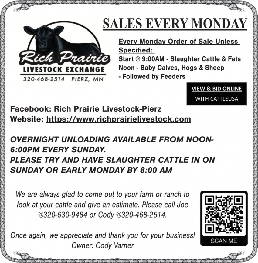 Rich Prairie Livestock Exchange