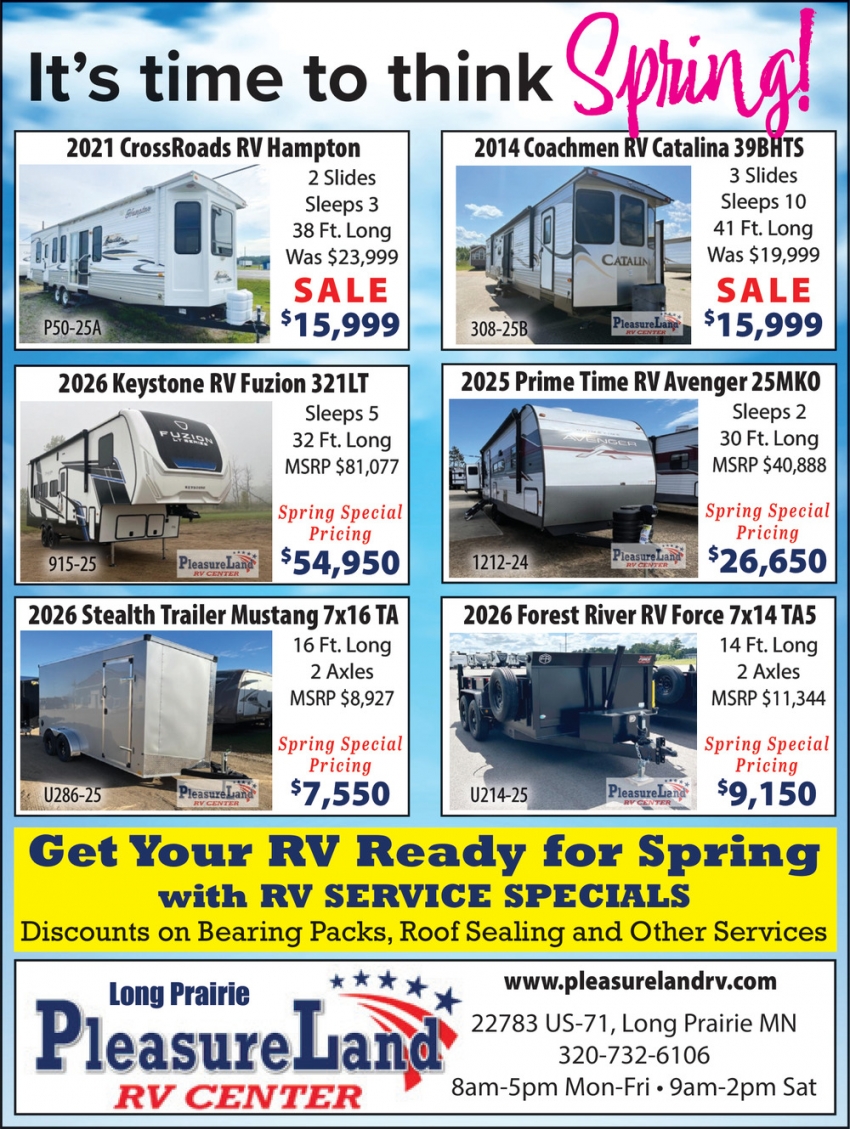 Long Prairie-Pleasure Land Rv Center