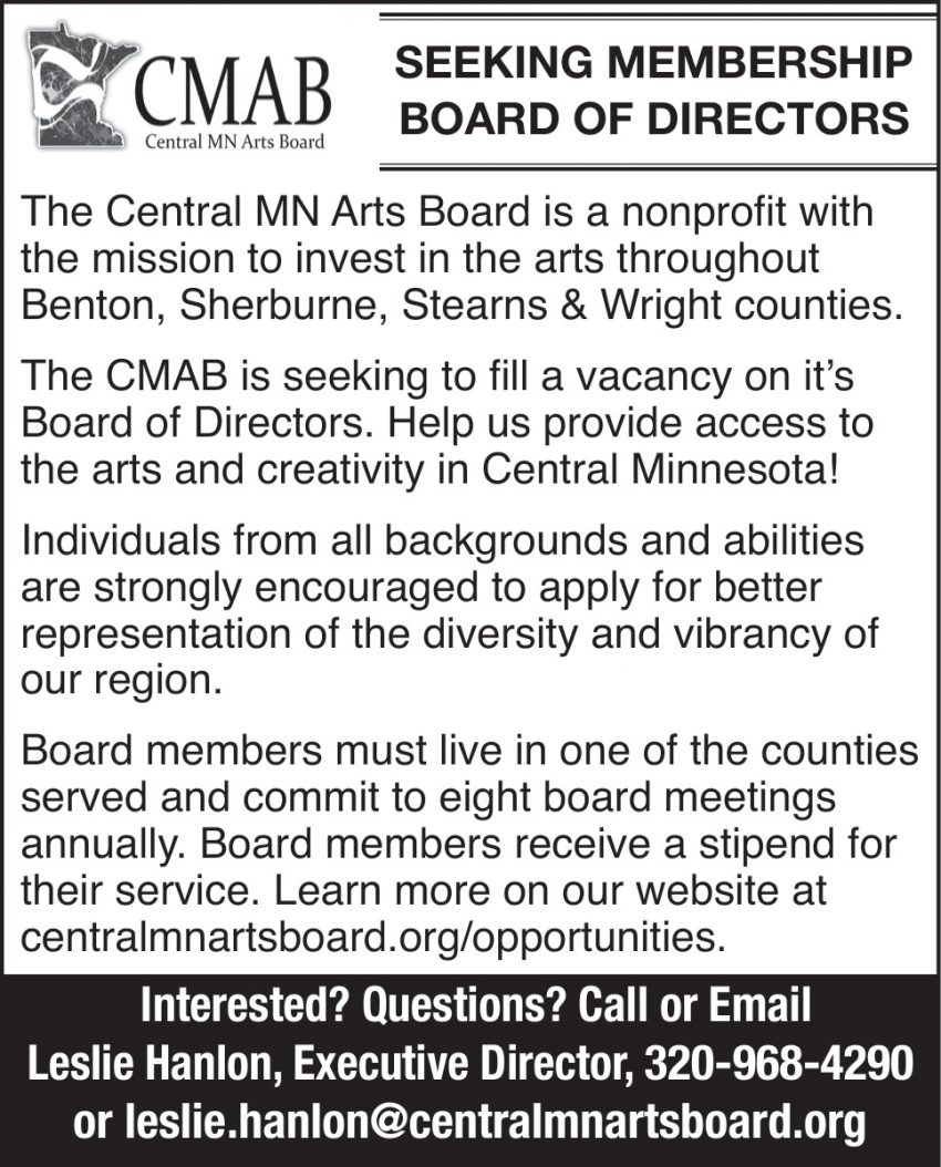 The Central MN Arts Board