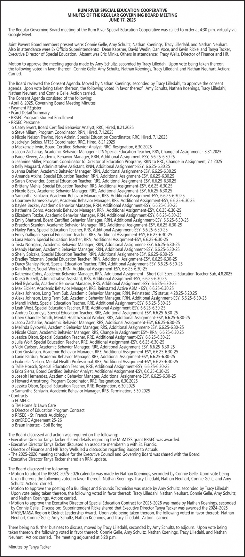 Rum River Special Education Cooperative