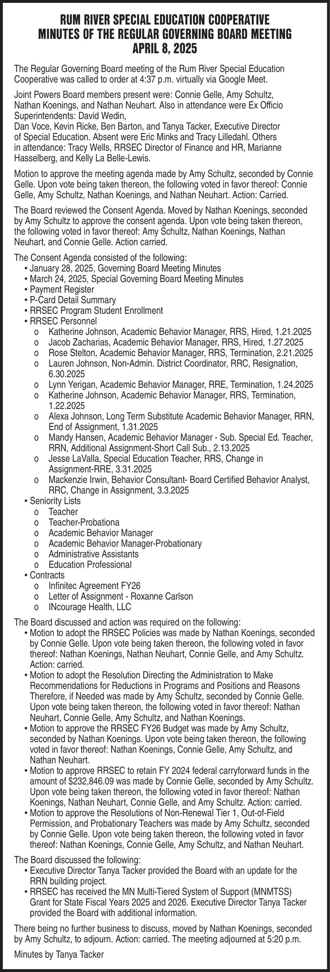 Rum River Special Education Cooperative